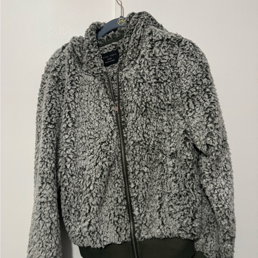 Cozy Green Sherpa Sweater